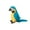 Blue, variant on Gaiwos Macaw Parrot Stuffed Animal 9.8 inches, Simulated Parrot Plush Toy, Soft Bird Stuffed Animal, Birthday Gift for Kids and Animal Lover