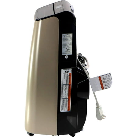 Amana - Portable Air Conditioner with Remote Control for Rooms up to 450-Sq. Ft. - Gold/Black