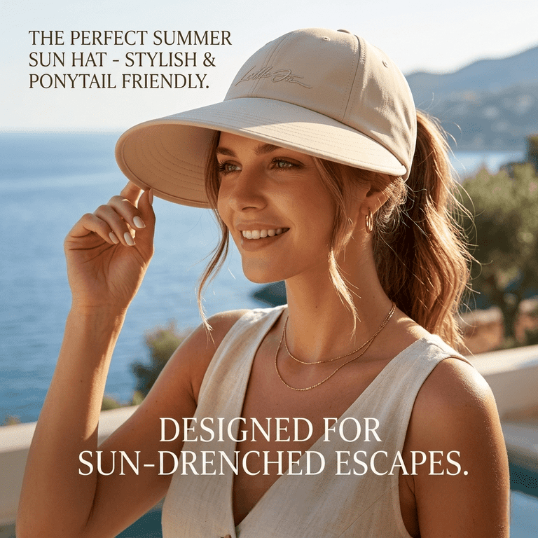 Levmjia Women Sun Hat Wide Brim UV Protection Outdoor  display picture 3