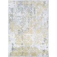 thumbnail image 1 of Couristan 51790747020030T 2 x 3 ft. Calinda Grand Damask Rectangle Area Rug - Gold, Silver & Ivory, 1 of 1
