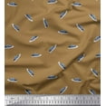 thumbnail image 1 of Soimoi Polyester Crepe Fabric Shoes Men Decor Fabric Printed Yard 52 Inch Wide, 1 of 1