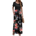 thumbnail image 2 of OutfitShow Women Summer Dress Short Sleeve Casual Long Dress Loose Maxi Dresses with Pockets, 2 of 6