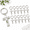Cross-Stainless Steel-20, variant on Round Wooden 20 Set Religious Faith Keychain Party Favor Set