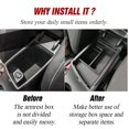 thumbnail image 2 of Caja de centro de caja de almacenamiento de reposabrazos de coche para Kia Niro 2018 2019 2020 Afortunado Sencillez, 2 of 4