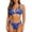 01-Blue, variant on Bikini Sets for Women Two-piece Bathing Suit Summer Fashion Casual Floral Print Swimsuit