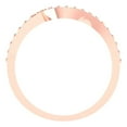 thumbnail image 5 of 0.21 ct Brilliant Round Cut Simulated Champagne 18K Rose Gold Stackable Band SZ 10.25, 5 of 6