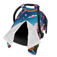 thumbnail image 2 of Naloa Colorful Donut Baby Car Seat Cover, Breathable Baby Carrier Cover, Multiuse Baby Carrier Cover & Nursing Breastfeeding Cover, 2 of 5
