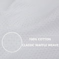 thumbnail image 2 of RUseeN 100% Cotton Waffle Weave Kitchen Dish Towels, Ultra Soft Absorbent Quick Drying Cleaning Towel, 13x28 Inches, 4-Pack, White, 2 of 7