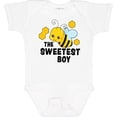 thumbnail image 3 of Inktastic The Sweetest Boy with Bee and Honey Combs Boys or Girls Baby Bodysuit, 3 of 5