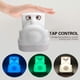 thumbnail image 2 of Lámpara de noche para dormitorio infantil, luz de noche para bebé, luz de noche LED recargable, lámpara de noche de silicona con 9 colores (control remoto + atenuación táctil), regalo de Navidad - Tre, 2 of 5