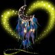 thumbnail image 5 of Atrapasueños Con Luces De Hadas Luna Atrapasueños Decoración Pluma De La Suerte Turquesa Colgante Perlas Adorno Para Colgar En La Pared Para Niños Dormitorio Sala De Estar Decoración Muyoka Hogar, 5 of 6