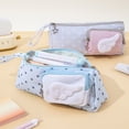 thumbnail image 5 of Pencil Case Aesthetic Pencil Bag with Handle High Capacity Pencil Pouches Multi Compartments Zippered Pen Organizer Bag Makeup Pouch Cosmetic Bag for Adults, 5 of 10