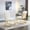 White, variant on Gold Stainless Base, 5 Color Options - Enhance Home Decor with Glamour