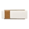 thumbnail image 2 of Bedroom Benches Billie 52" Modern Telephone Bench with Sliding Shelf, Ivory White Boucle,Wooden Bedroom Benches, 2 of 9