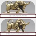 thumbnail image 5 of CIMAXIC Brass Bull Ox Pendant Jewelry Charm Hanging Adorn Auspicious Lucky Accessory, 5 of 8