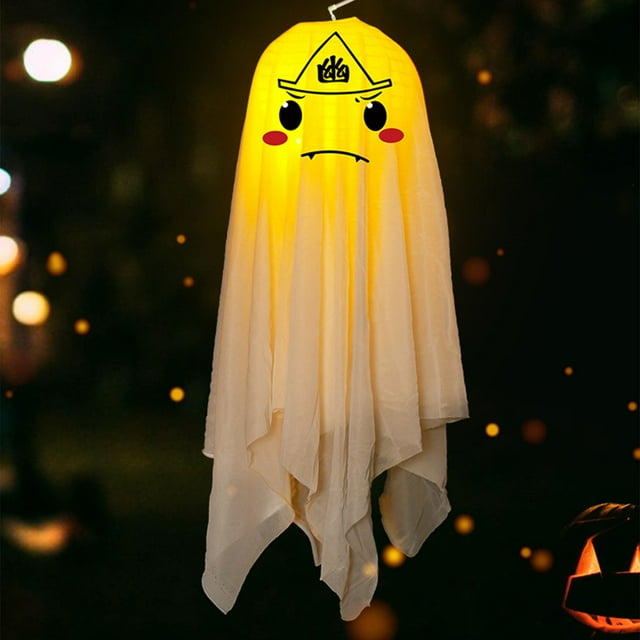 Decoraciones de Halloween, adornos de Halloween, luces fantasma de calabaza de Halloween, decoraciones para fiestas de disfraces, decoración de escenas, decoraciones colgantes, accesorios para ambient