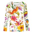 thumbnail image 3 of Spring Fashion for Women 2025, Long Sleeve Shirts, Ladies Tops and Blouses Tunic Tops for Women Loose Dressy Crewneck Shirts Graphic Tees, 3 of 5