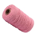 thumbnail image 4 of Cuerda de algodón hecha a mano, 3 mm de diámetro, de un solo color, tejidas para manualidades, cuerdas de 100 m, rosa 1 Rollo sidaley HA5320-05B, 4 of 6