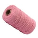 thumbnail image 4 of Cuerda de algodón hecha a mano, 3 mm de diámetro, de un solo color, tejidas para manualidades, cuerdas de 100 m, rosa 1 Rollo kenally HA5320-05B, 4 of 6