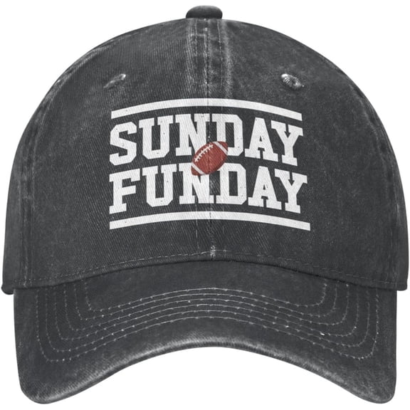 Football Hat Sunday Football Funday Hat for Men Dad Hats Graphic Cap