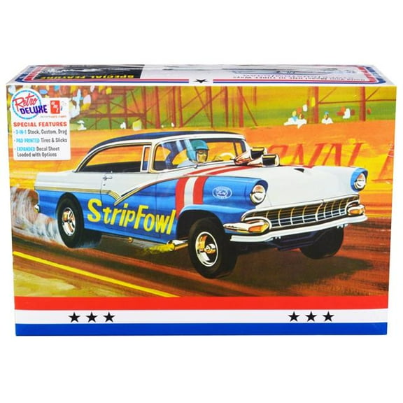 3-in-1 Skill 2 Model Kit - 1 by 25 Scale Model for 1956 Ford Victoria Hardtop