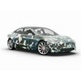 thumbnail image 6 of Rwraps Blue Camouflage Midnight Leaf Gloss Vinyl Film Wrap 59in x 4ft Vinyl Vehicle Car Film Sheet, 6 of 9