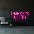 thumbnail image 2 of Handmadetneonsign Champagne All Day Decorations For Her Gifts, Wall Decor Party, Champagne All Day, 2 of 5