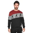 thumbnail image 4 of Kangol Men's Colorblock Fleece Pullover Crewneck Sweatshirt (Small, Maroon/Black), 4 of 6