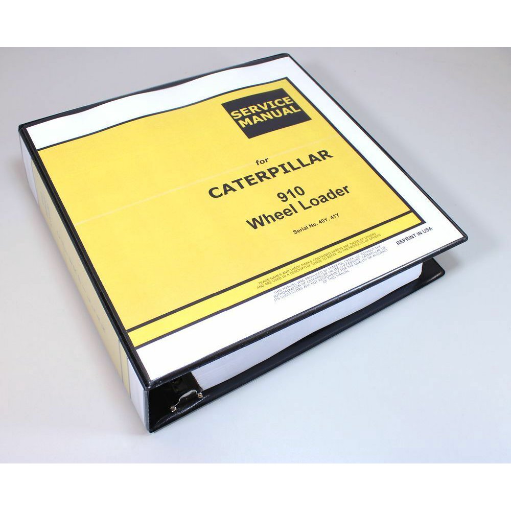 Cat Caterpillar 910 Wheel Loader Service Repair Manual Serial No. 40Y, 41Y Book