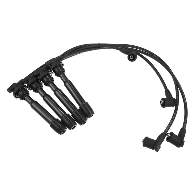 4 Unidades Cable de Bujía Encendido Negro Unique Bargains para Hyundai Elantra 1996-2009