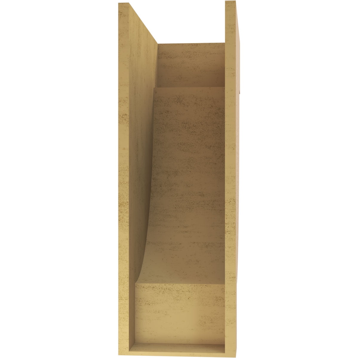 11"W x 22"D x 33"H Classic Alpine Rough Cedar Woodgrain TimberThane Corbel, Primed Tan