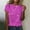 Purple, variant on Herrnalise Women's Sequin Tops Sparkly Glitter Blouses Sequined Short Sleeve Shirts for Holiday Club Night Gear up for greatness for less
