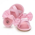 thumbnail image 6 of Zwiiyzr Unisex Baby First Walking Shoes 0-15 Months Infant Slingback Sandals Toddler Boys Girls Shoes Soft Sole Non-Slip Sandals Pink, 6 of 9