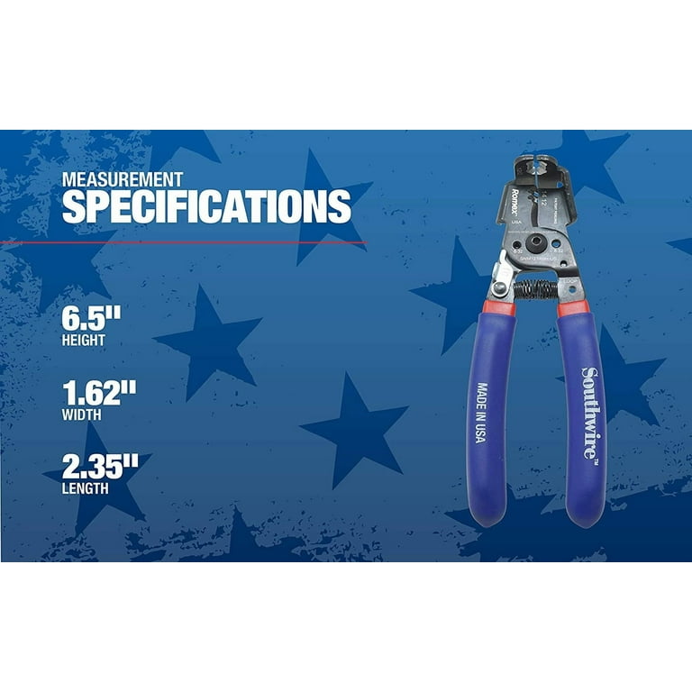 Southwire SNM1214HH-US ROMEX BOXJaw Wire Stripper, Dual Cutter for