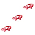 thumbnail image 1 of Collar de perro Billuyoard pajarita ajustable mascotas adorables celosía roja, 1 of 6
