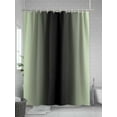 thumbnail image 5 of Ombre Abstract Shower Curtain, Gradient Light Green and Black Waterproof Shower Curtain Set with 12 Hooks Lightweight Washable Fabric Shower Curtains for Bathroom 72x84 Inches, 5 of 6
