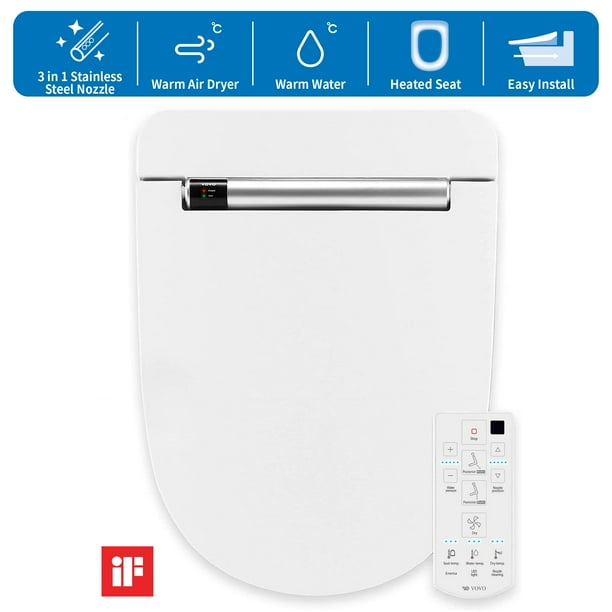 VOVO STYLEMENT VB4000SE Electronic Bidet Seat, Elongated, Easy Install