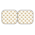 thumbnail image 4 of Picia Rabbit And Carrot 2 Piece Car Windshield Sun Shade Foldable | Foldable Sun Shield for Front Window Blocks UV Rays and Keeps Your Vehicle Cool-Medium, 4 of 7