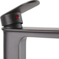 thumbnail image 7 of Matte Grey Single Hole Bathroom Faucet Slate Design 11.7" H Heavy Duty Brass Tap w/Supply Lines| Renovators Supply, 7 of 7