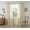 Taupe and White, variant on DriftAway Semi Sheer Buffalo Plaid Check Curtains Rod Pocket Checkered Curtains Farmhouse Window Navy and White Curtains for Living Room, Bedroom, 2 Panels Curtain, 52" x 63"