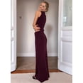 thumbnail image 5 of Womens French Two Piece Set Knit High Neck Vest and Midi Skirt Outfit Versatile Chic Brown M, 5 of 8