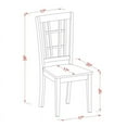 thumbnail image 7 of East West Furniture Hartland 3-piece Dining Set with Wood Chairs in Cherry, 7 of 7