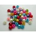 thumbnail image 5 of U8MO 100 Acrylic Pearl Round Beads 12mm (1/2") Pony Beads With 5mm Hole Colour Choice-Purple, 5 of 9