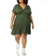 thumbnail image 4 of walmart Essentiels Femmes Robe Cache-Cœur Grande Taille_dnu, 4 of 6