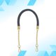thumbnail image 4 of WORGEOUS Thicken PU cuero asas de bolso correa de cadena de metal hebilla de repuesto correa de banda para mujer bolso de señora DIY (gris), 4 of 8