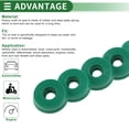 thumbnail image 4 of Unique Bargains Sello de Aceite Universal Labio UN Anillo Sello de Eje Rotativo 5x14x4.5mm Alta Presión TPU Verde 5 Pcs, 4 of 7