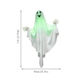 thumbnail image 3 of WDOBM Vintage Halloween Decor, Halloween Party Decor, Glowing Green Ghost Outdoor Yard Decor, Halloween Ghost, Light Up Halloween Decor for Spooky Holiday Gift, 3 of 7
