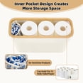 thumbnail image 5 of Vicyak Toilet Paper Organizer Basket with Lid and Handle, 5 of 9