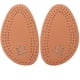 thumbnail image 1 of Medias plantillas. Cómodas inserciones de cuero y látex. Plantilla delantera acolchada. Diseño con orificios para amortiguación. Talla S (como se muestra)., 1 of 8