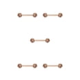 thumbnail image 1 of Qarigey Anillo para pezones, adorno de Metal encantador para el pecho, decoración para cuerpos pequeños, Piercings para los senos, Type2 NO2, 1 of 6